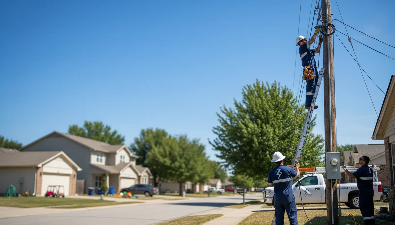 Residential electrician providing installation services in Haubstadt, IN